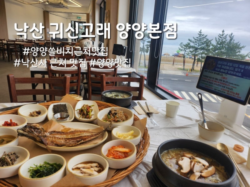 양양 쏠비치 근처 맛집 낙산 귀신고래 양양본점, 아침부터 든든한 전복미역국과 전복죽