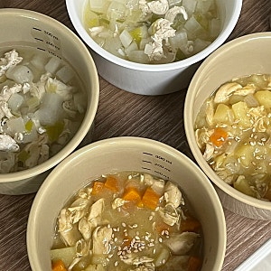 14개월 유아식 - 닭 안심 300g으로 두 가지 아기 닭요리 만들기 • 아기 닭곰탕 • 아기 닭고기 ....