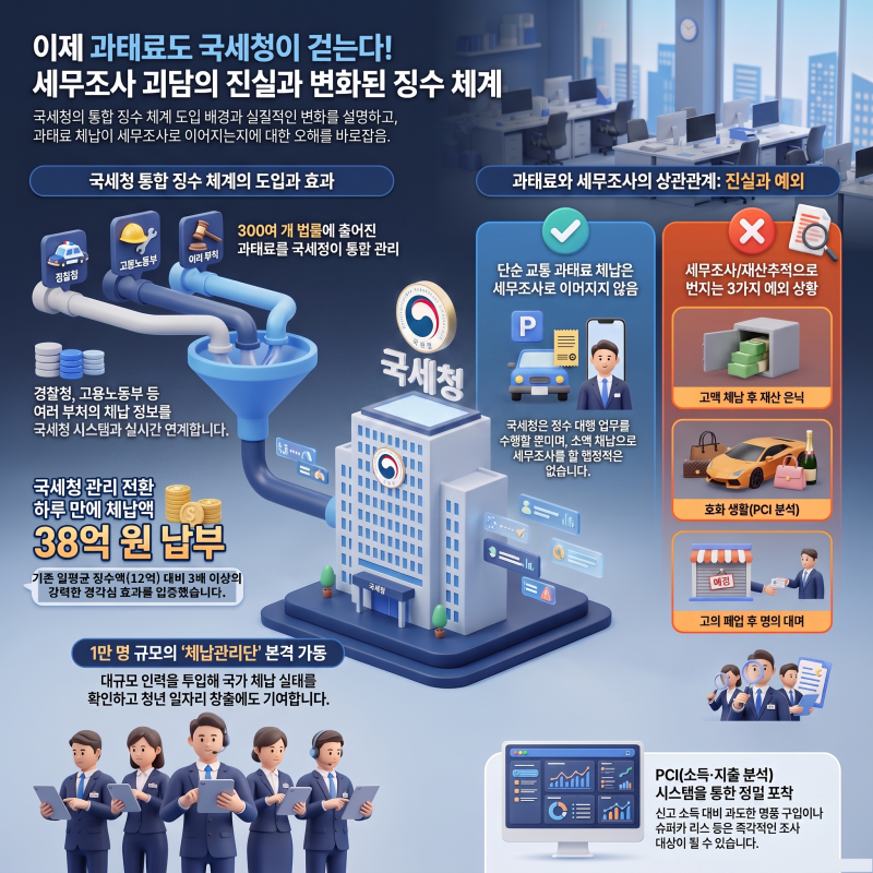 "신호위반 연체하면 세무조사?" 올해부터 국세청이 과태료까지 걷습니다