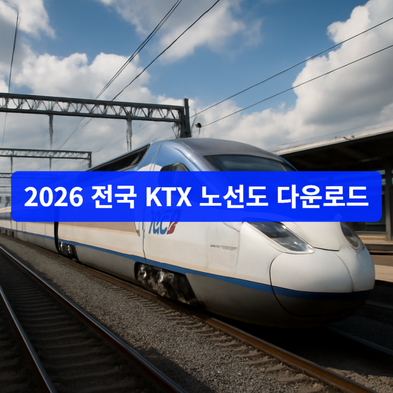 2026 전국 KTX 노선도 다운로드 안내 8대 노선과 정차역 최신 안내