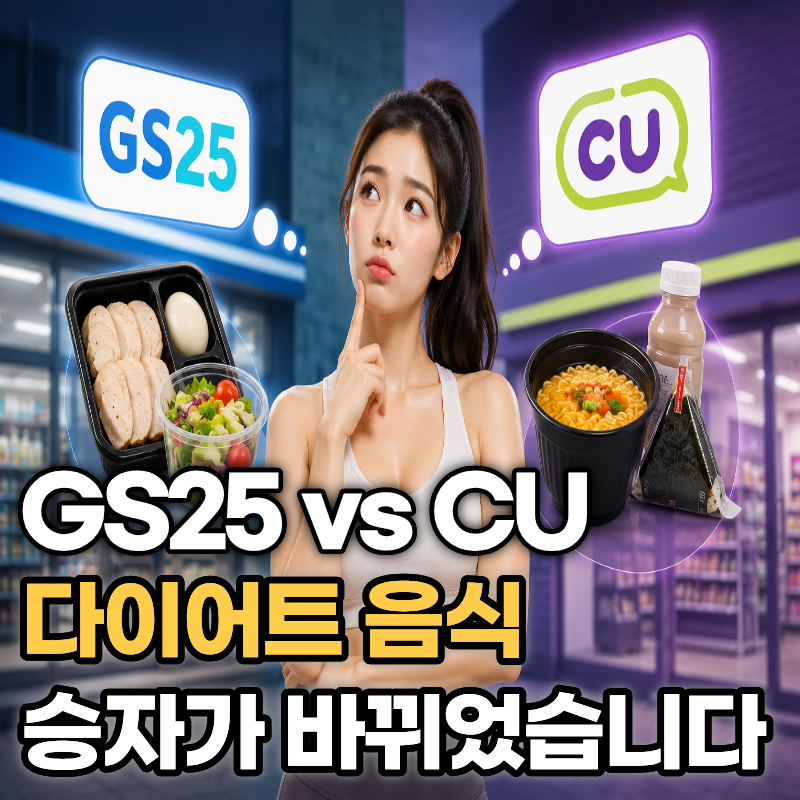 편의점 다이어트 음식, GS25 vs CU 비교했더니 진짜 승자는 여기였습니다