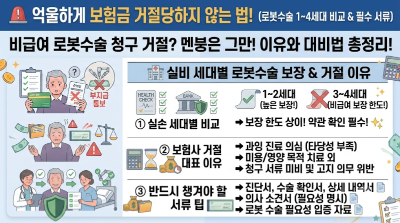 로봇 수술받고 1,000만 원 냈는데 실비 부지급???