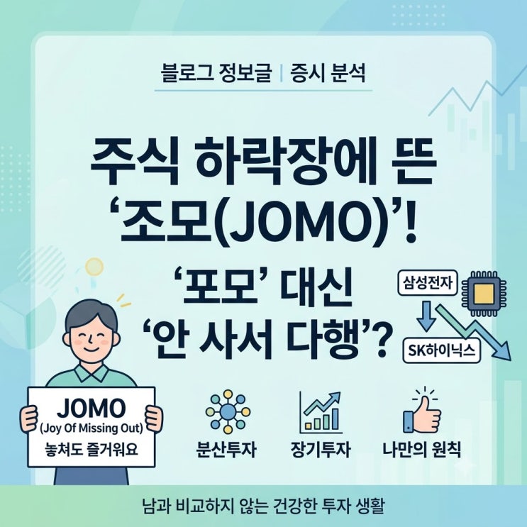 주식 시장 신조어, 포모 대신 뜬 <b>조모</b>(JOMO) 무슨 <b>뜻</b>? FOMO... 