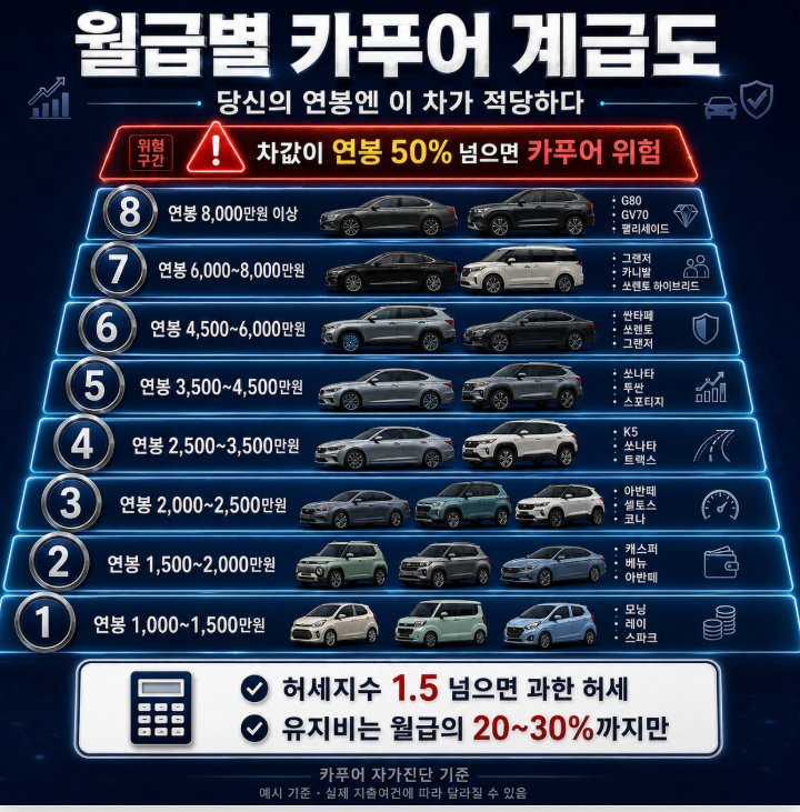 월급 300만원에 이 차 괜찮을까? 카푸어 기준 계산해봤습니다