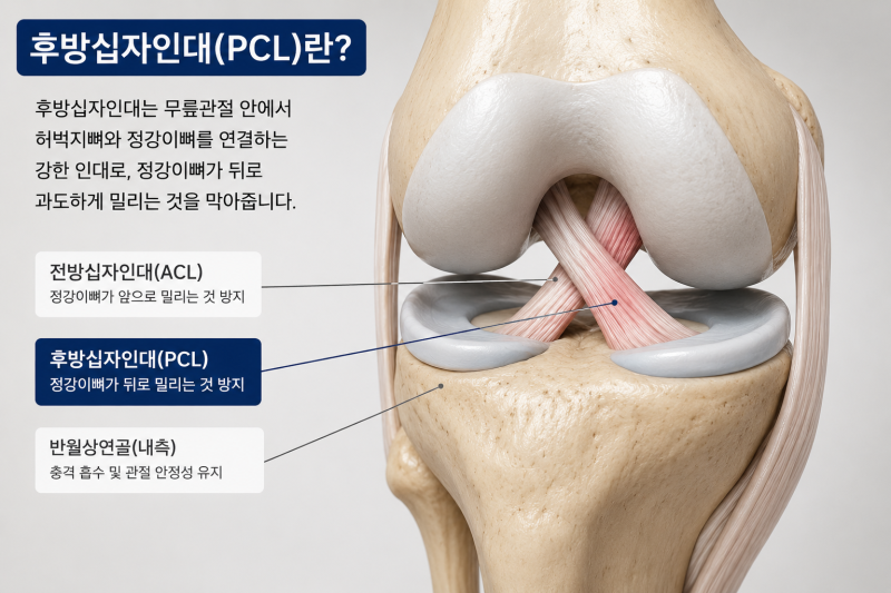 무릎 앞쪽을 부딪힌 뒤 아프다면? 후방십자인대파열 확인