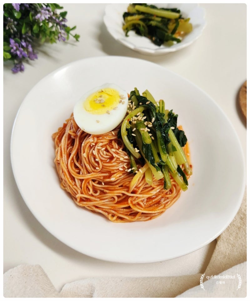 백종원 비빔국수 양념장 레시피 | 간단한 열무김치 비빔국수 만드는법