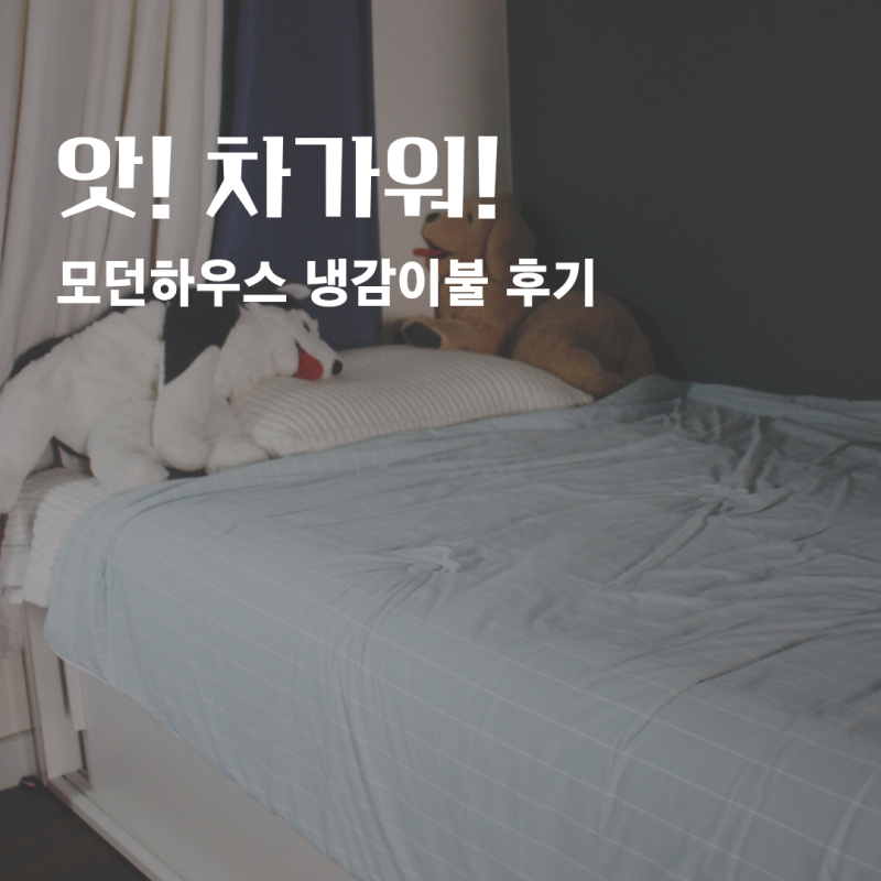 모던하우스 냉감이불 추천, 여름 차렵이불 직접 써본 후기
