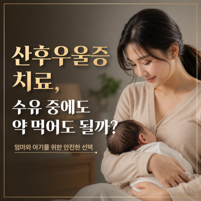 산후우울증치료, 수유 중에도 약 먹어도 될까