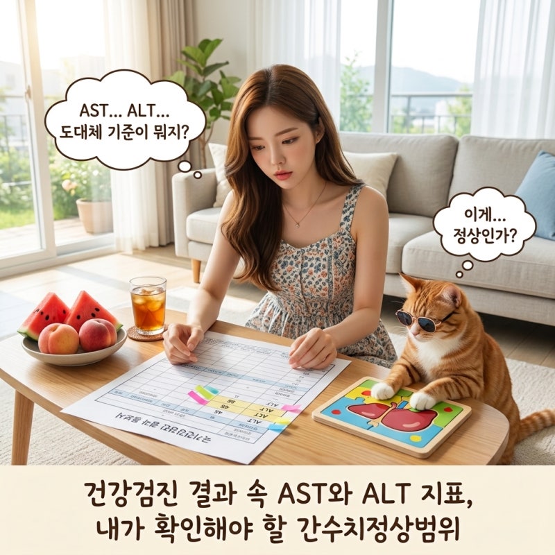 건강검진 결과 속 AST와 ALT 지표, 내가 확인해야 할 간수치정상범위