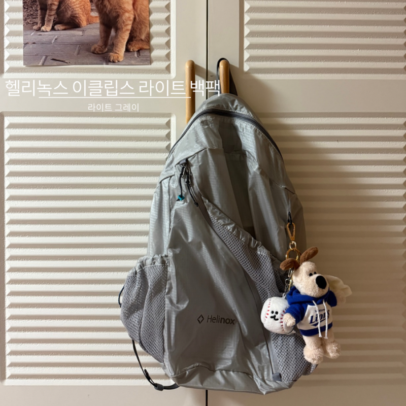 여자 백팩 추천 헬리녹스 이클립스 라이트팩 15 라이트 그레이 상세 후기
