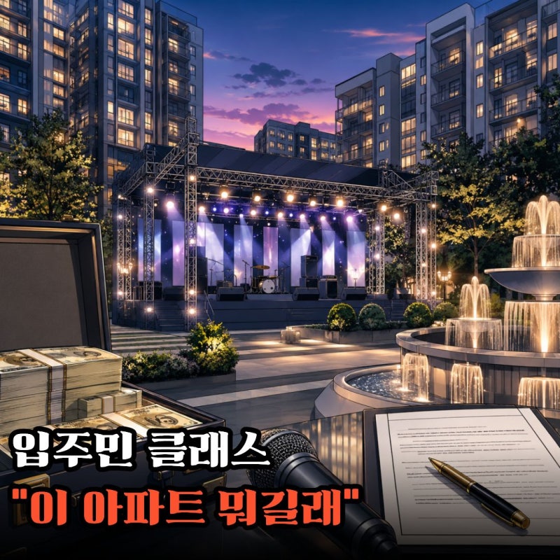 "아파트에서 연예인을 부른다고?" 김정민 동탄 어디길래 출연료까지 맞췄다