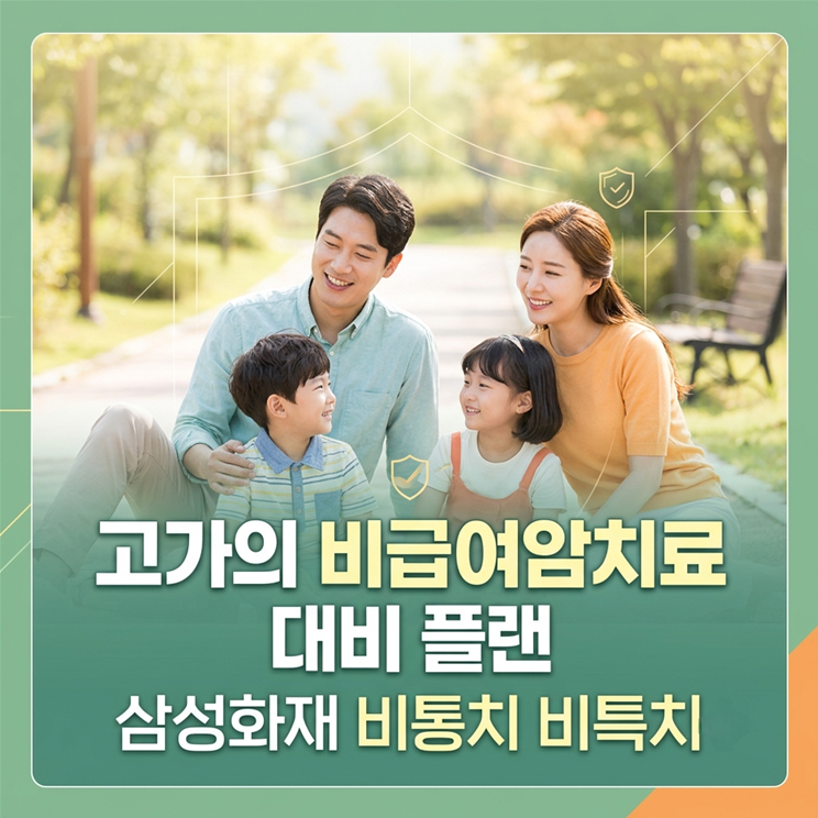 고가의 비급여암치료 대비 플랜 삼성화재 비통치 비특치