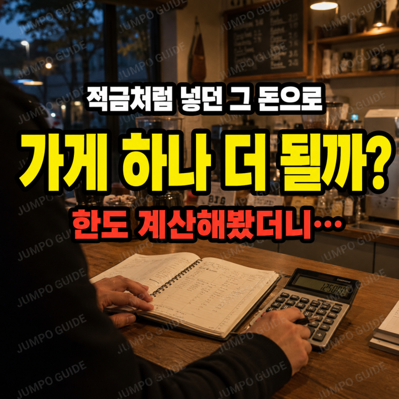 노란우산공제 대출 받아서 가게 하나 더 해볼까? 계산해보니 답 나왔습니다