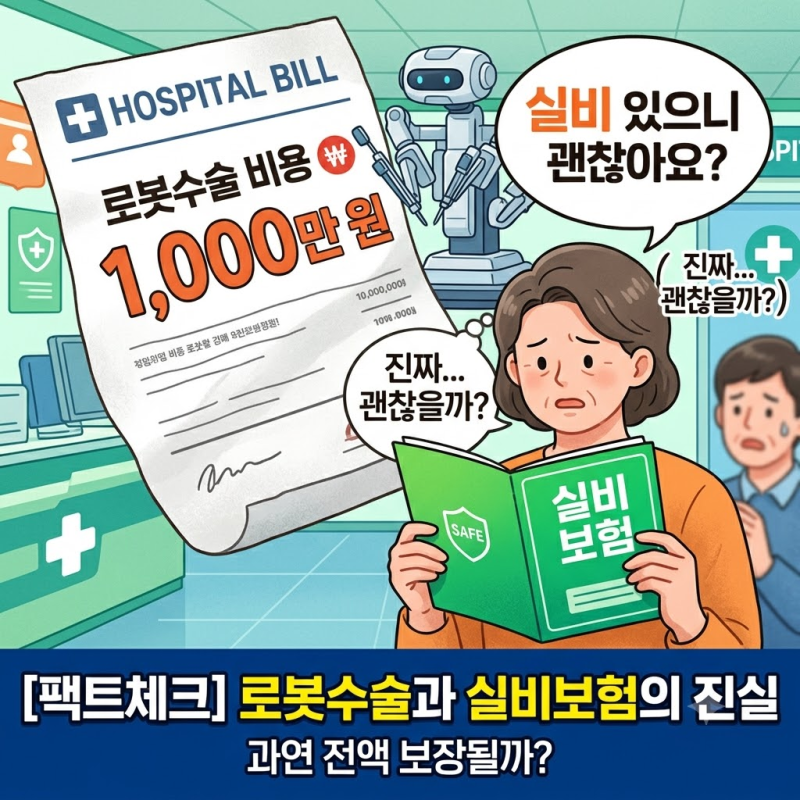 갑상선 로봇수술 비용, 실비로 다 되는 줄 알았는데 ｜ 갑상선암도 일반암과 동일 금액 보장....
