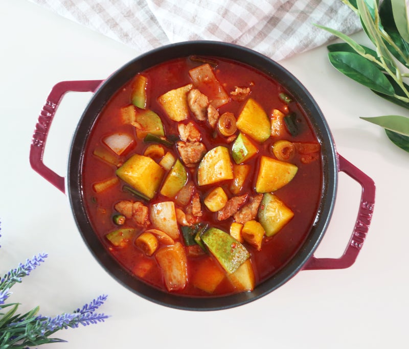 백종원 고추장찌개 레시피 애호박찌개