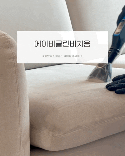 에이비클린 비치움 | 평택 쇼파청소 에싸 카시미라 패브릭 쇼파 케어 후기