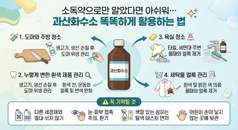 소독약으로만 알았다면 아쉬워… 과산화수소 똑똑하게 활용하는 법