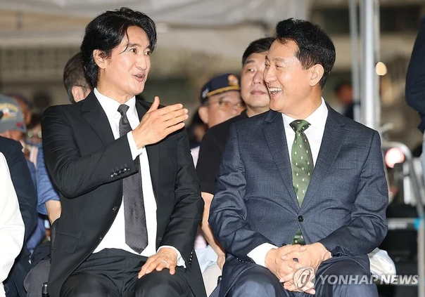 신현준 오세훈 서울시장 옆 또 등장...취임식 이어 광화문 행사 포착