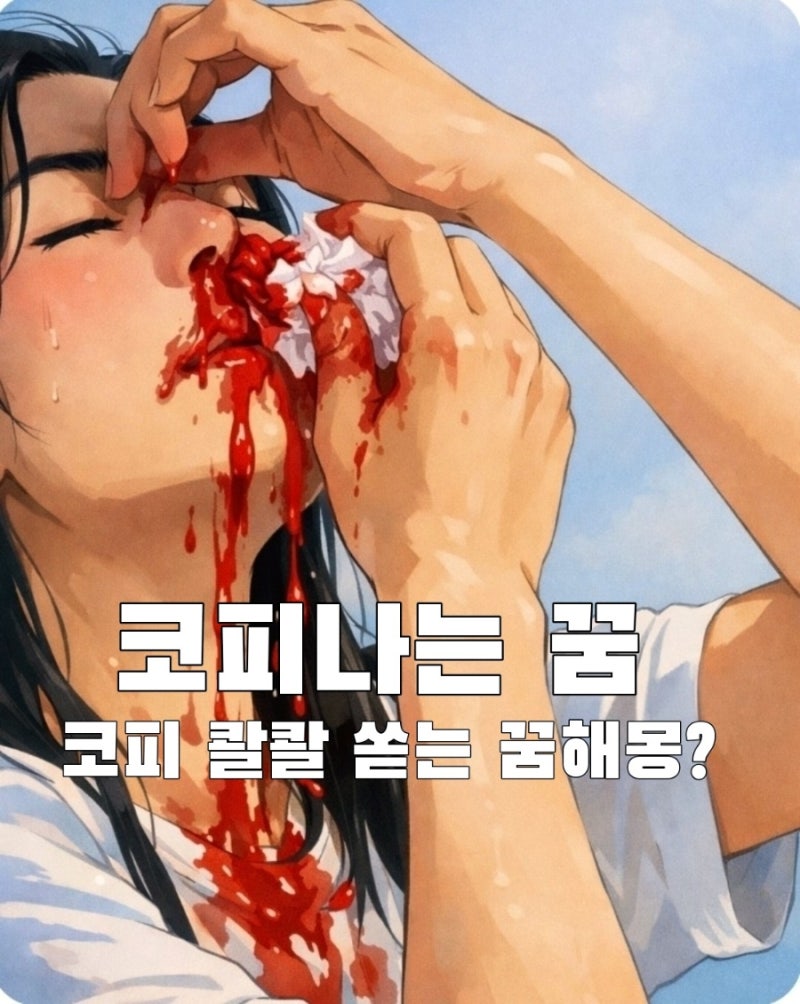 코피나는 꿈 해몽 | 콸콸 쏟아지는 코피꿈 재물운일까? 스트레스 신호일까?