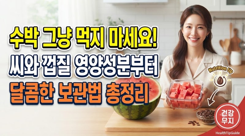 수박 그냥 넣으면 세균 폭탄? 제철 수박 올바른 보관법부터 버릴 것 없는 수박씨 활용 꿀팁