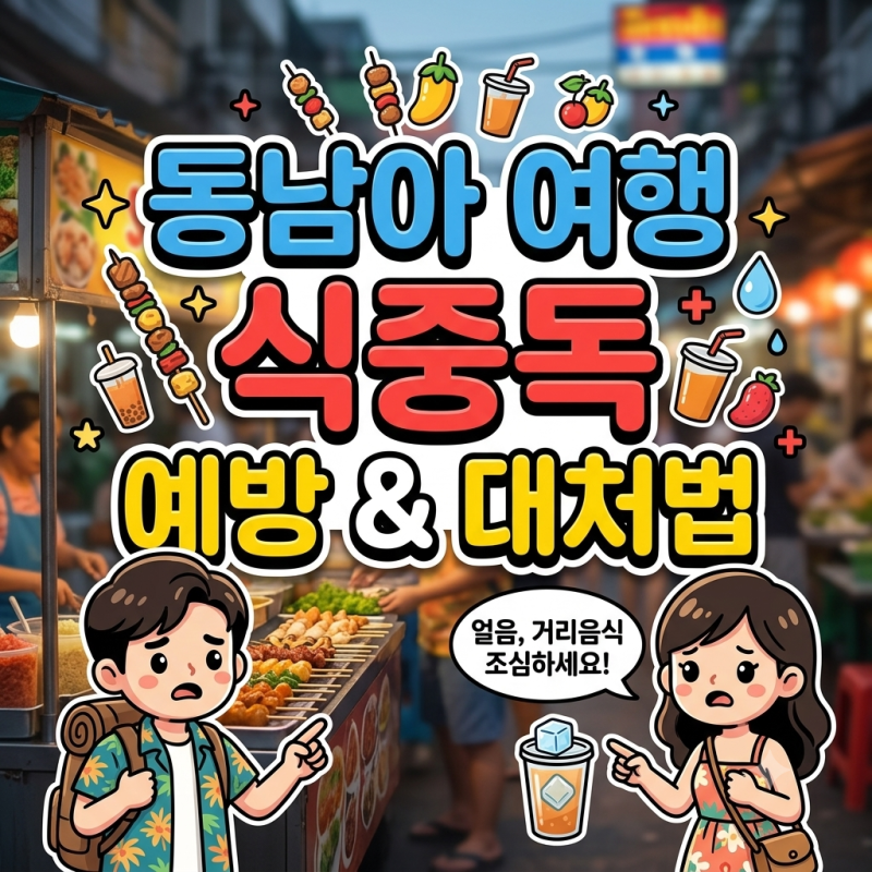 동남아 여행 식중독 예방 및 대처법 (얼음·길거리 음식 조심하세요!)