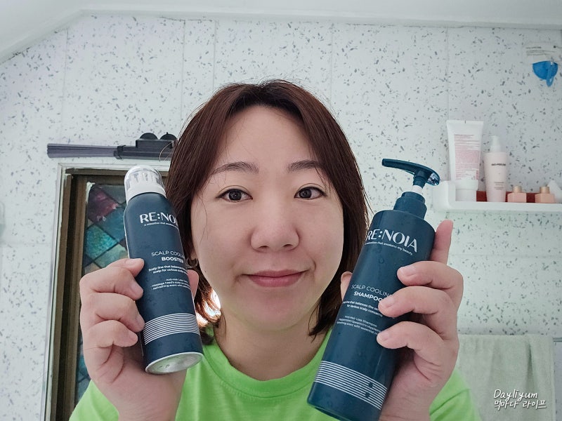 다이소쿨링샴푸 리노이아와 두피케어 쿨링부스터로 두피열관리 추천