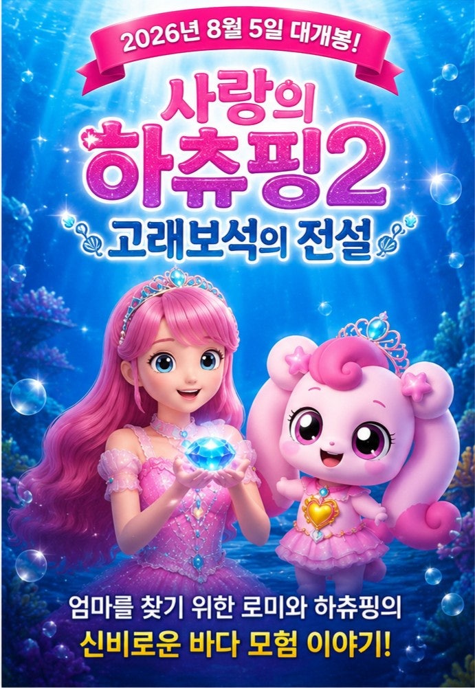 사랑의 하츄핑2 고래보석의 전설 개봉일·줄거리! 여름방학 아이영화 추천