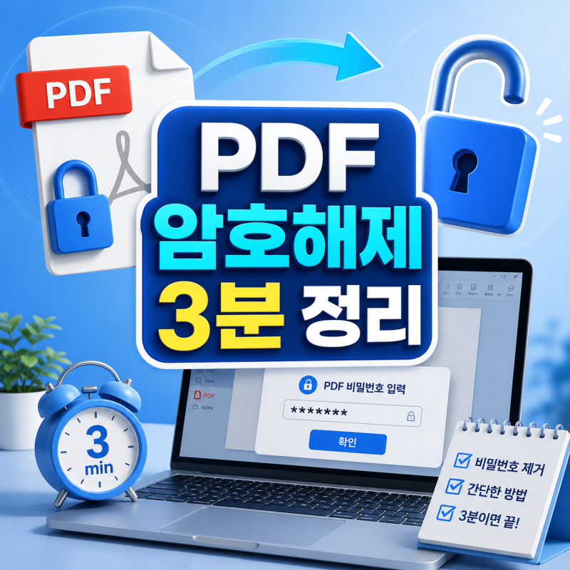 PDF 암호해제 방법, 비밀번호 알고 있을 때 무료로 잠금 푸는 법