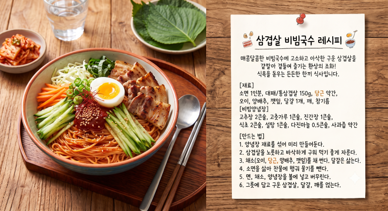 자취요리 5가지 모음 참치짜글이 삼겹살비빔국수 원팬파스타 치즈계란찜 소고기무국 레시피