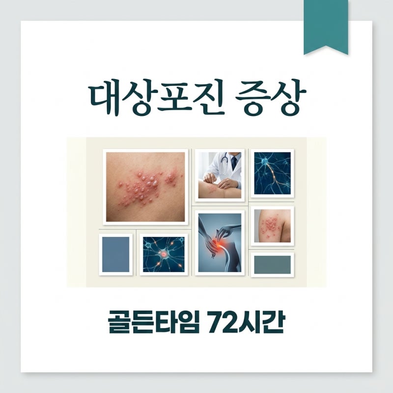 대상포진증상 초기 신호와 통증 완화법, 골든타임 72시간의 비밀