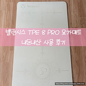 [내돈내산] 밸런시스 TPE 8 PRO 요가 매트, 버터 베이지 3개월 사용 후기, 홈트 요가
