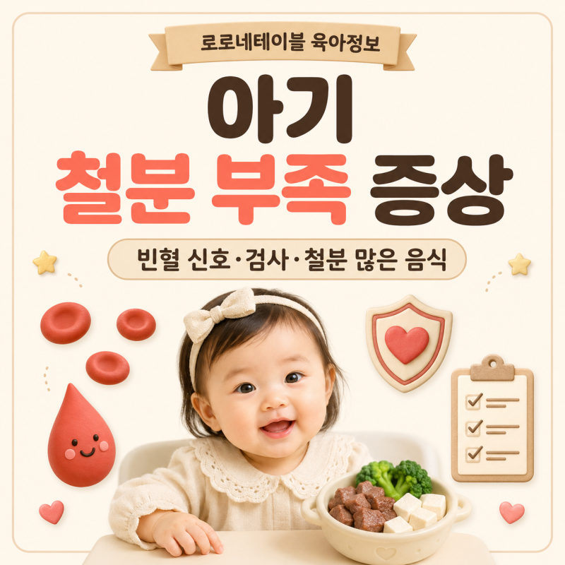 아기 철분 부족 증상 총정리! 영유아 철분결핍·빈혈 원인, 검사와 철분 많은 음식