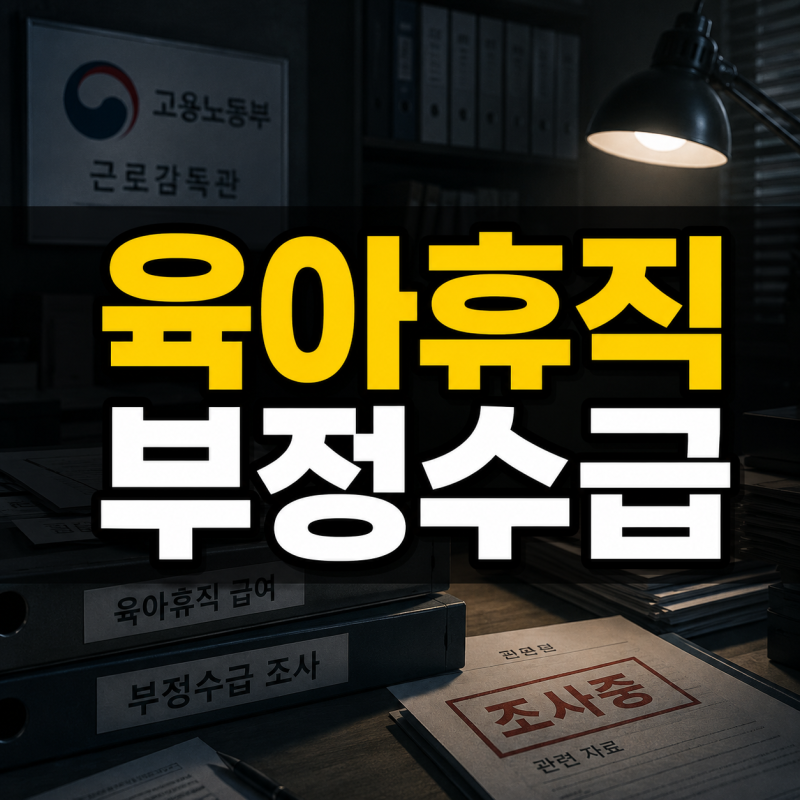 육아휴직 부정수급 조사 핵심(사업주 공모와 벌금)