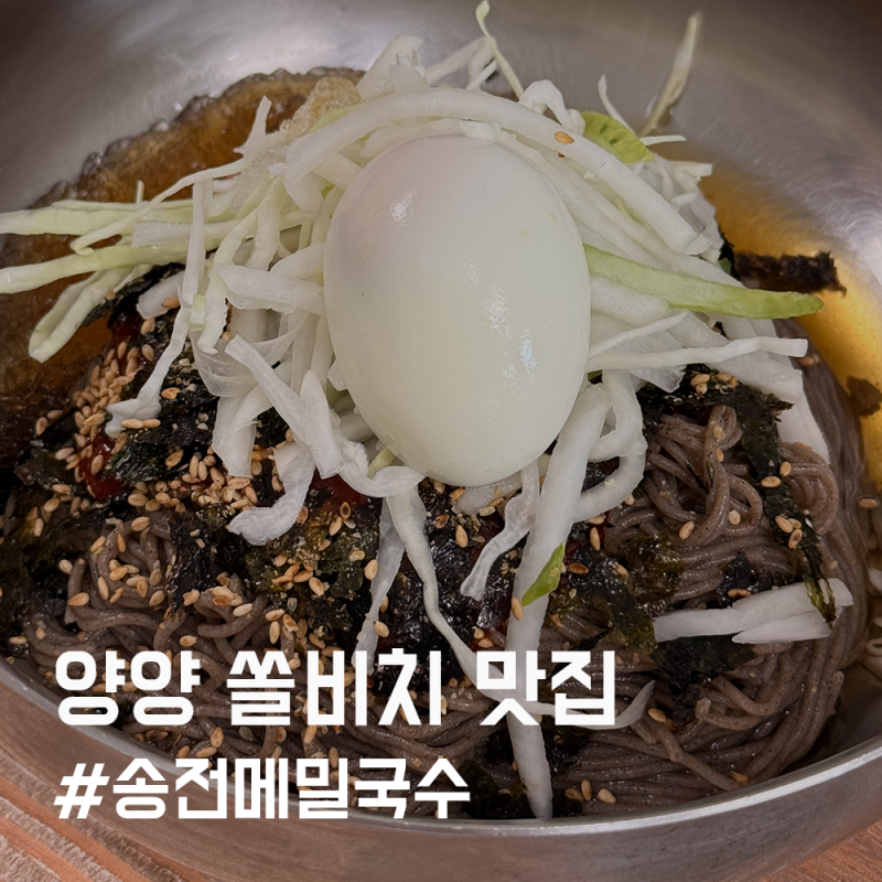 [양양 쏠비치 맛집 추천] 송전메밀국수 막국수·갈비탕 모두 만족한 가족식당