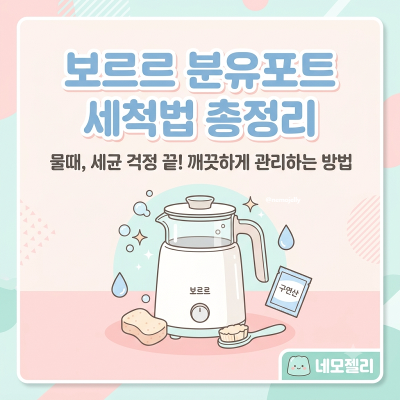 보르르 분유포트 세척법 총정리(당근마켓 중고 보르르, 구연산 세척)