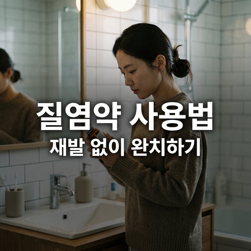 질염약 복용 기간 증상 사라져도 끝까지 써야 하는 이유