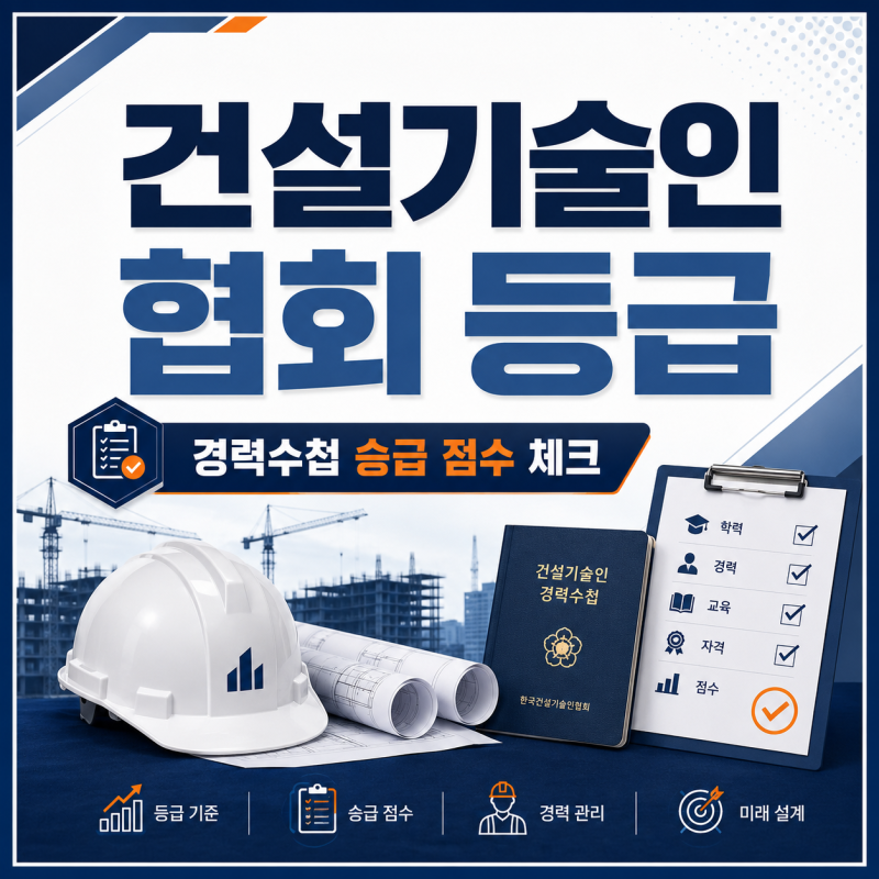 건설기술인협회 등급, 경력수첩 승급 점수가 예상보다 낮을 때 확인할 것