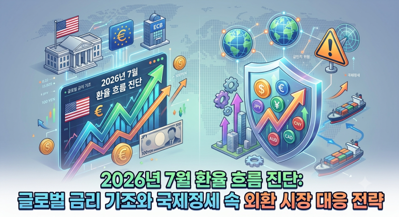 2026년 7월 23일 환율 흐름 진단: 글로벌 금리 기조와 국제정세 속 외환 시장 대응 전략