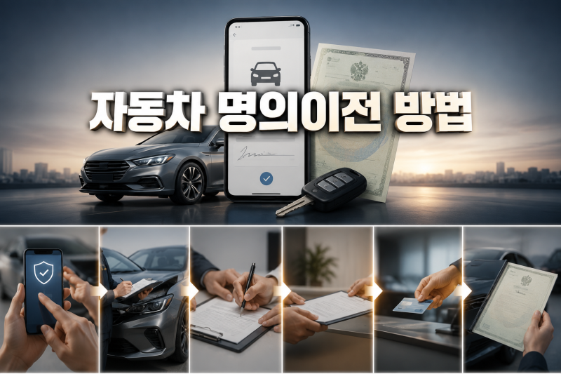 자동차 명의이전 방법 보험 가입부터 등록 완료까지