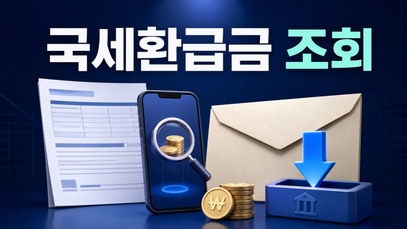 2026 국세환급금 조회 방법｜홈택스·손택스 신청 및 지급일 총정리