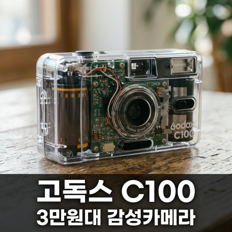 고독스 C100 가격 성능 총정리, 3만원대 투명 토이카메라의 반전 매력