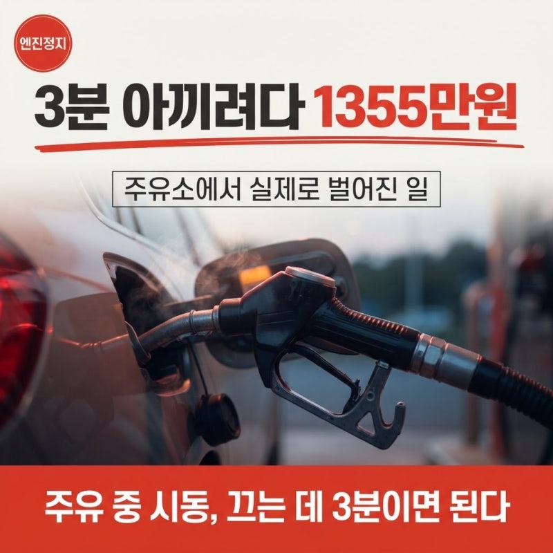"3분 아끼려다 1355만원" 주유소에서 실제로 벌어진 일