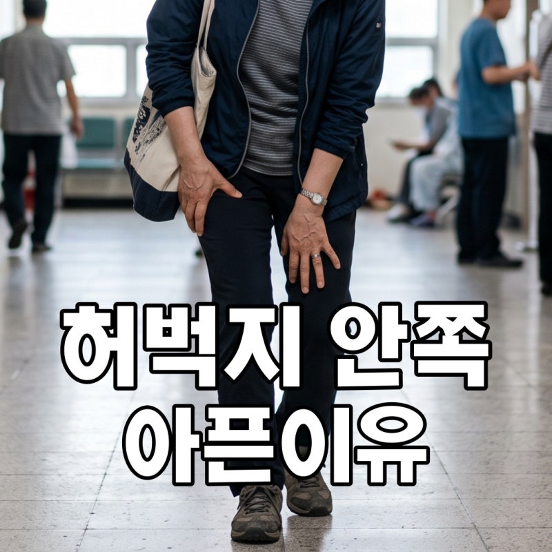 왼쪽 허벅지 안쪽 통증 조금만 걸어도 땡기고 찌릿하다면?