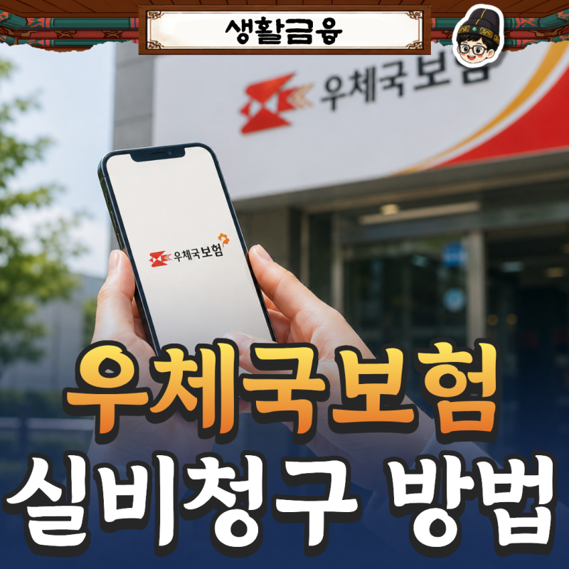 우체국보험 실비청구 방법, 앱으로 3분 만에 신청하기