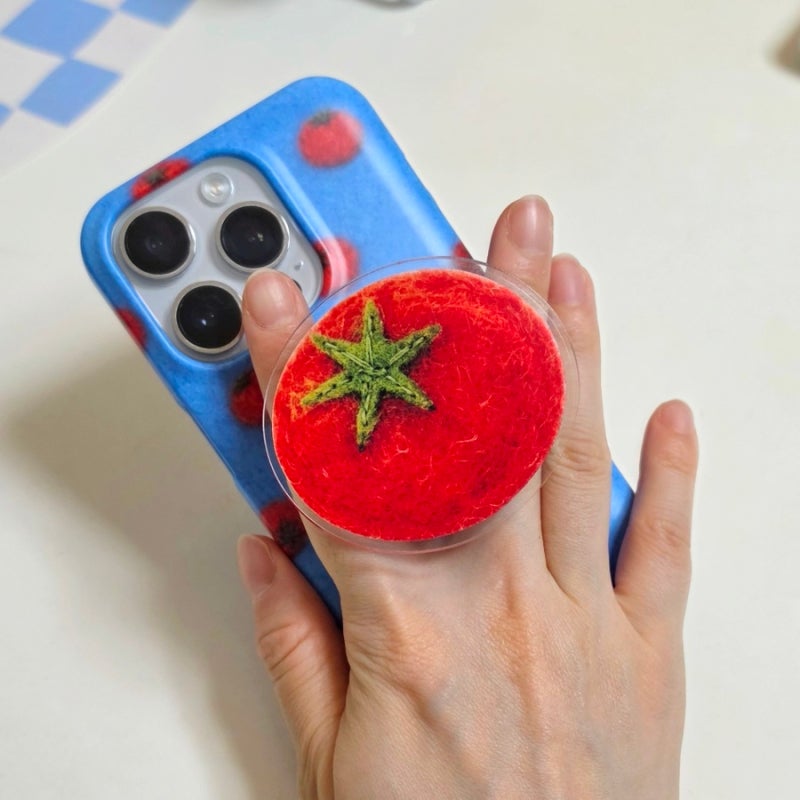 아이폰 귀여운 핸드폰 케이스 추천! 더 나인몰 felt tomato 맥세이프 카드수납 폰케이스