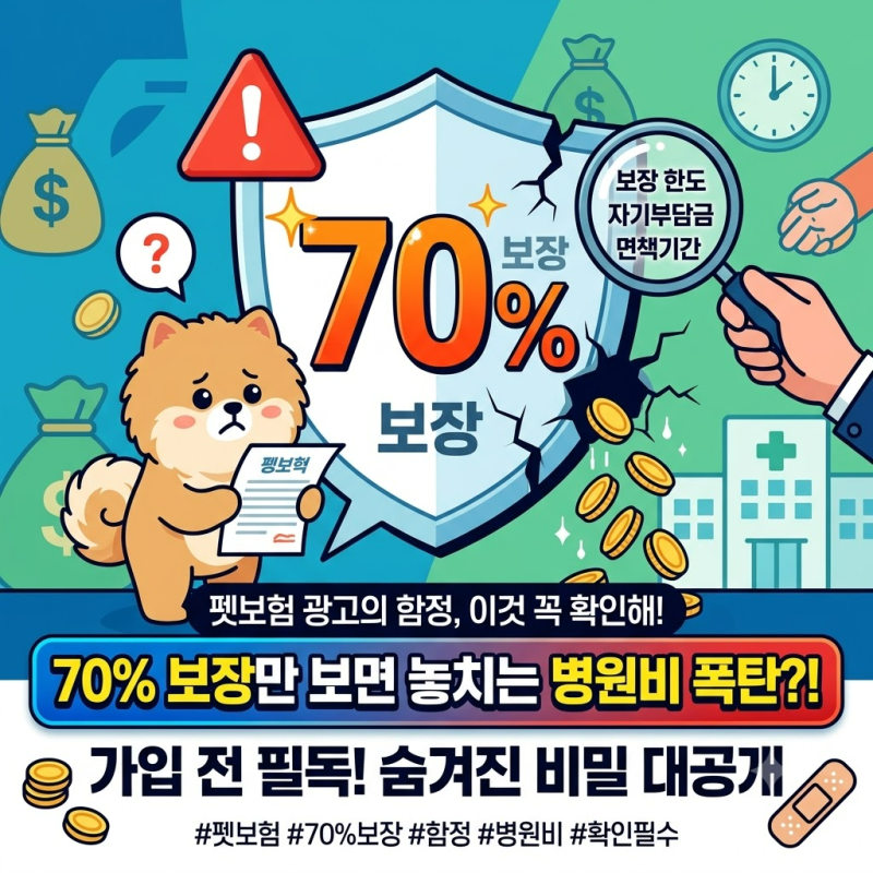 반려견 보험 70% 보장만 보면 놓치는 것