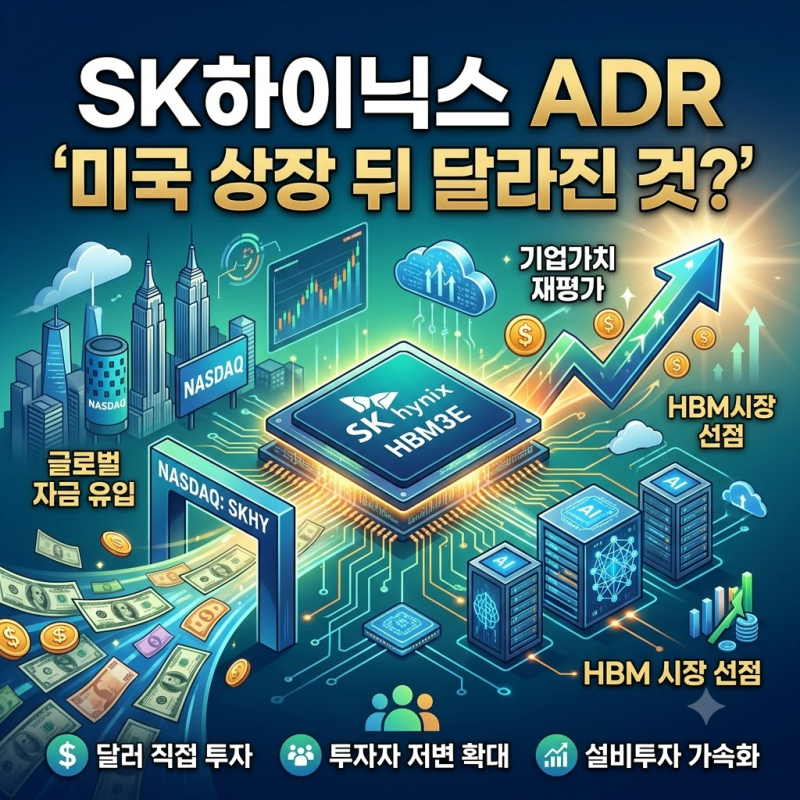 SK하이닉스 ADR, 미국 상장 뒤 달라진 것
