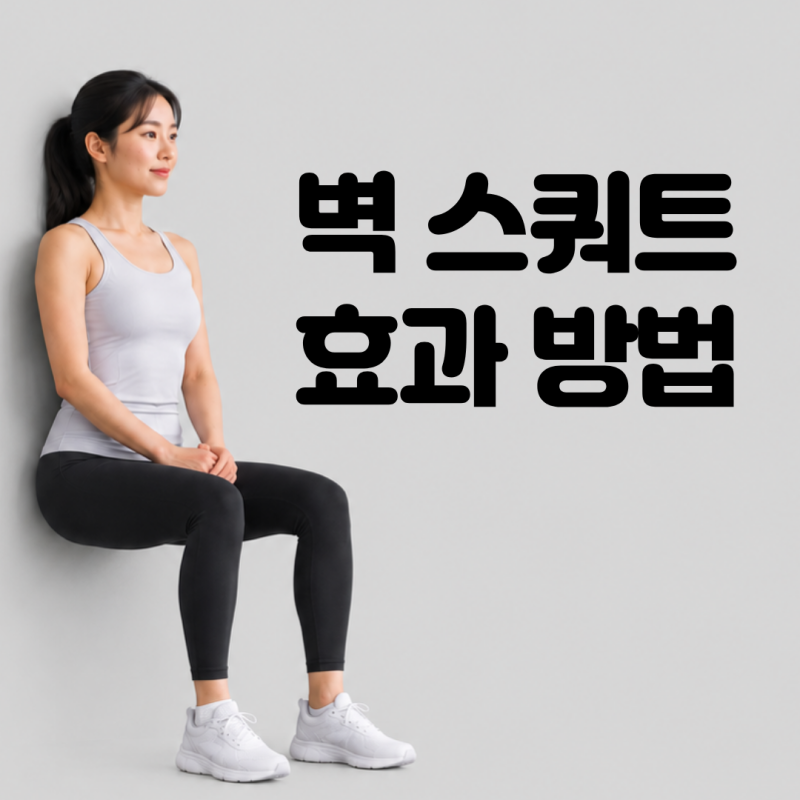 무릎 통증 있어도 괜찮을까? 벽 스쿼트 효과 방법 뱃살 잡는 자세