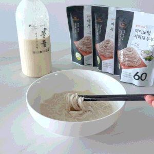 마이노멀 신제품 서리태 두부면 레시피 콩국수 만들기
