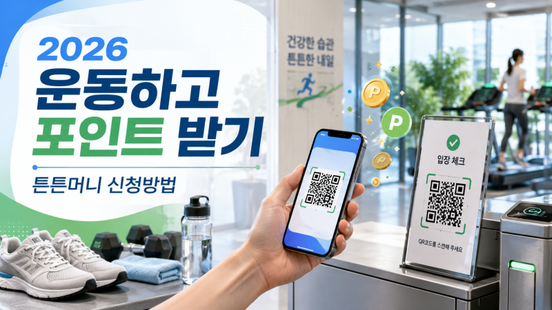 2026 튼튼머니 신청방법, 운동하고 5만 포인트 받는 법